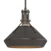 Henry with Chamfer Pendant in Dark Smoke with Oil Rubbed Bronze Accent - 184251-SKT-MULT-07-14 by Hubbardton Forge