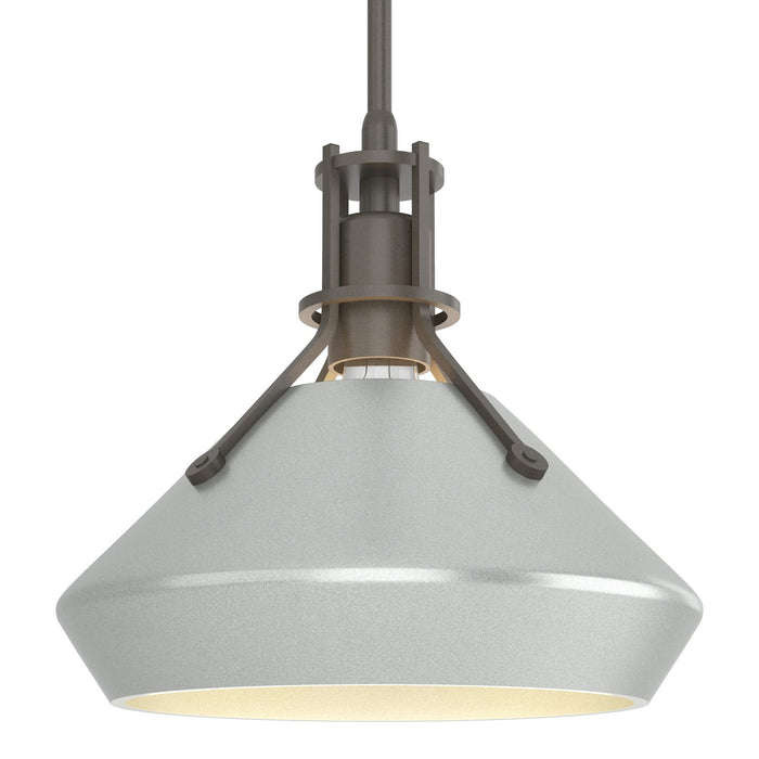 Henry with Chamfer Pendant in Dark Smoke with Vintage Platinum Accent - 184251-SKT-MULT-07-82 by Hubbardton Forge