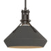 Henry with Chamfer Pendant in Oil Rubbed Bronze with Natural Iron Accent - 184251-SKT-MULT-14-20 by Hubbardton Forge