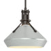 Henry with Chamfer Pendant in Oil Rubbed Bronze with Vintage Platinum Accent - 184251-SKT-MULT-14-82 by Hubbardton Forge