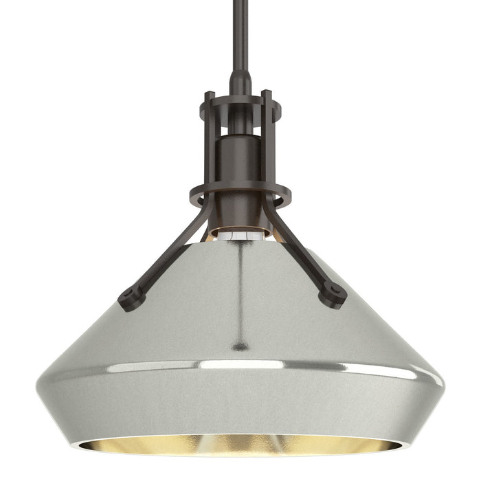 Henry with Chamfer Pendant in Oil Rubbed Bronze with Sterling Accent - 184251-SKT-MULT-14-85 by Hubbardton Forge