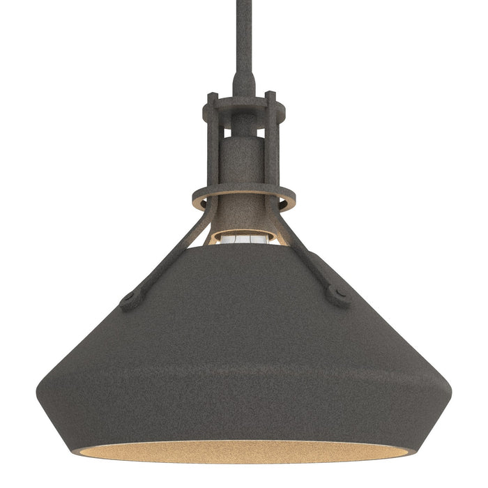 Henry with Chamfer Pendant in Natural Iron with Natural Iron Accent - 184251-SKT-MULT-20-20 by Hubbardton Forge