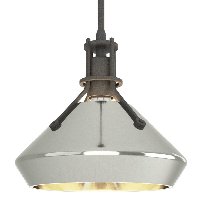 Henry with Chamfer Pendant in Natural Iron with Sterling Accent - 184251-SKT-MULT-20-85 by Hubbardton Forge