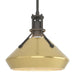 Henry with Chamfer Pendant in Natural Iron with Modern Brass Accent - 184251-SKT-MULT-20-86 by Hubbardton Forge