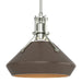 Henry with Chamfer Pendant in Sterling with Bronze Accent - 184251-SKT-MULT-85-05 by Hubbardton Forge