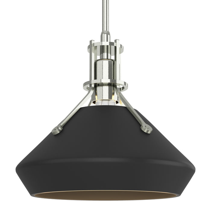 Henry with Chamfer Pendant in Sterling with Black Accent - 184251-SKT-MULT-85-10 by Hubbardton Forge