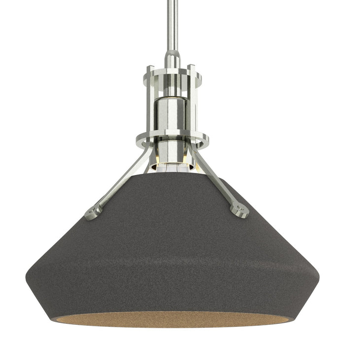 Henry with Chamfer Pendant in Sterling with Natural Iron Accent - 184251-SKT-MULT-85-20 by Hubbardton Forge