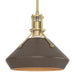 Henry with Chamfer Pendant in Modern Brass with Bronze Accent - 184251-SKT-MULT-86-05 by Hubbardton Forge