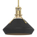 Henry with Chamfer Pendant in Modern Brass with Black Accent - 184251-SKT-MULT-86-10 by Hubbardton Forge