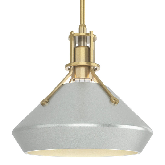 Henry with Chamfer Pendant in Modern Brass with Vintage Platinum Accent - 184251-SKT-MULT-86-82 by Hubbardton Forge