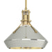 Henry with Chamfer Pendant in Modern Brass with Sterling Accent - 184251-SKT-MULT-86-85 by Hubbardton Forge