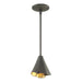 Mobius Steel Shade Mini Pendant in Black - 184500-SKT-MULT-10 by Hubbardton Forge