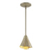 Mobius Steel Shade Mini Pendant in Soft Gold - 184500-SKT-MULT-84 by Hubbardton Forge