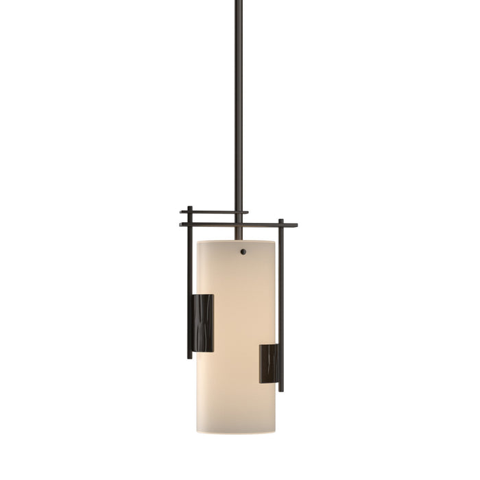 Fullered Impressions Mini Pendant in Oil Rubbed Bronze - 185400-SKT-MULT-14-GG0075 by Hubbardton Forge