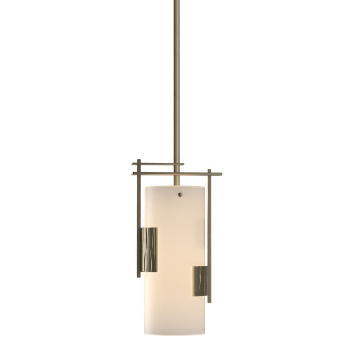 Fullered Impressions Mini Pendant in Soft Gold - 185400-SKT-MULT-84-GG0075 by Hubbardton Forge