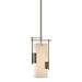 Fullered Impressions Mini Pendant in Soft Gold - 185400-SKT-MULT-84-GG0075 by Hubbardton Forge