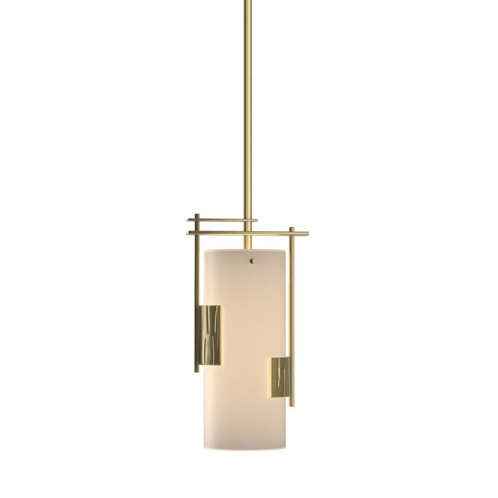 Fullered Impressions Mini Pendant in Modern Brass - 185400-SKT-MULT-86-GG0075 by Hubbardton Forge