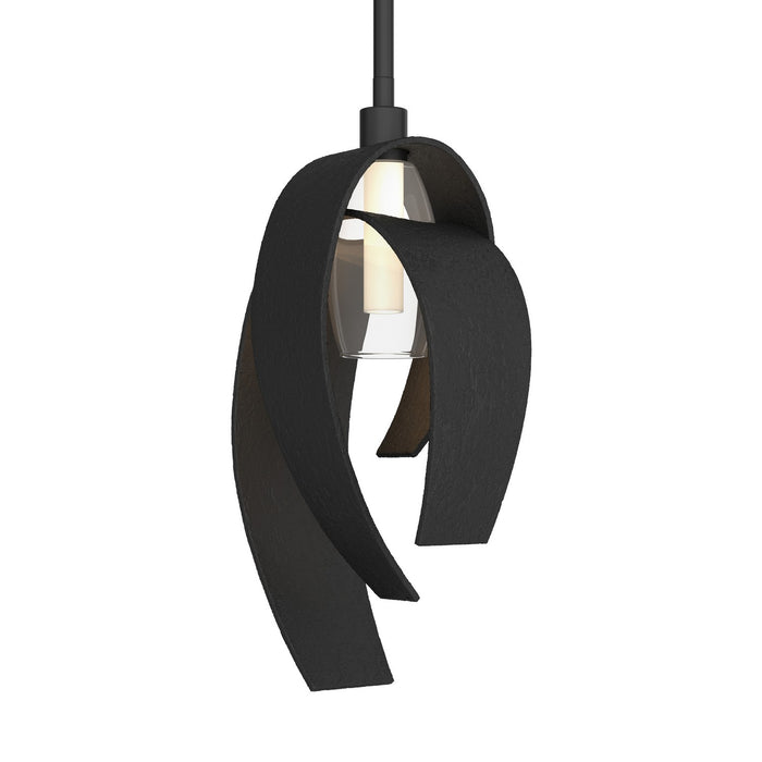 Corona Large Mini Pendant in Black - 186530-SKT-MULT-10-YE0377 by Hubbardton Forge