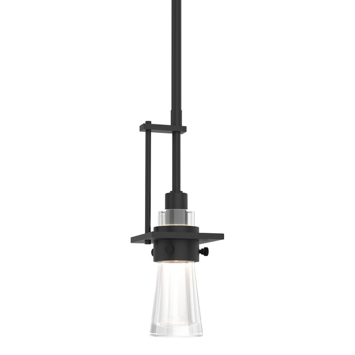 Erlenmeyer Small Mini Pendant in Black - 187100-SKT-MULT-10-ZM0343 by Hubbardton Forge