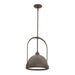 Atlas Small Pendant in Bronze with Bronze Accent - 187462-SKT-MULT-05-05 by Hubbardton Forge