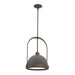 Atlas Small Pendant in Bronze with Dark Smoke Accent - 187462-SKT-MULT-05-07 by Hubbardton Forge