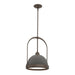 Atlas Small Pendant in Bronze with Natural Iron Accent - 187462-SKT-MULT-05-20 by Hubbardton Forge