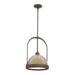 Atlas Small Pendant in Bronze with Soft Gold Accent - 187462-SKT-MULT-05-84 by Hubbardton Forge