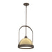 Atlas Small Pendant in Bronze with Modern Brass Accent - 187462-SKT-MULT-05-86 by Hubbardton Forge