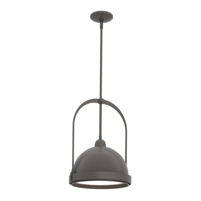 Atlas Small Pendant in Dark Smoke with Dark Smoke Accent - 187462-SKT-MULT-07-07 by Hubbardton Forge