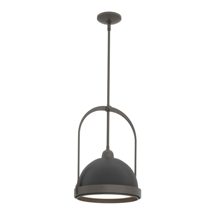 Atlas Small Pendant in Dark Smoke with Black Accent - 187462-SKT-MULT-07-10 by Hubbardton Forge