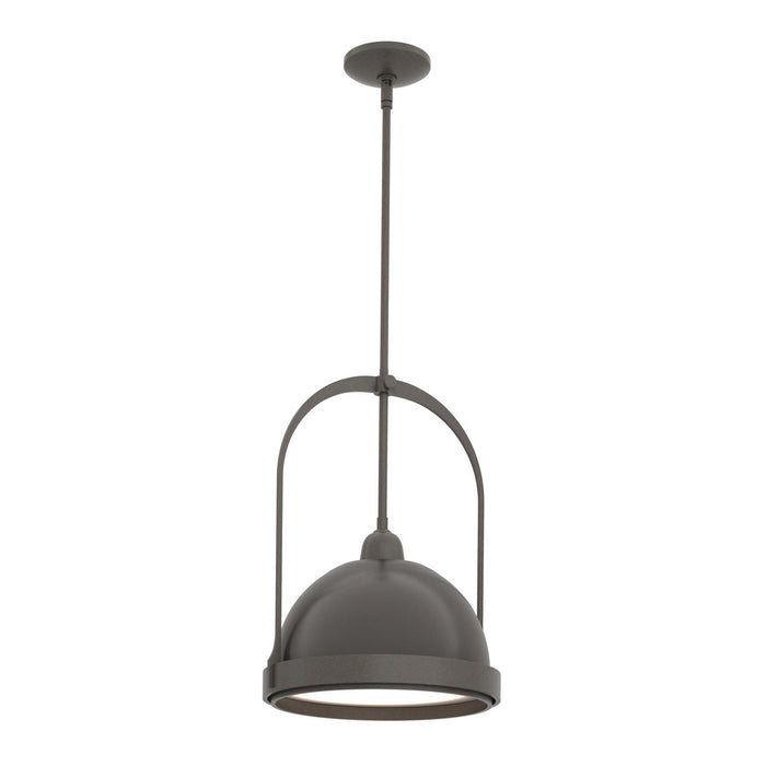 Atlas Small Pendant in Dark Smoke with Oil Rubbed Bronze Accent - 187462-SKT-MULT-07-14 by Hubbardton Forge