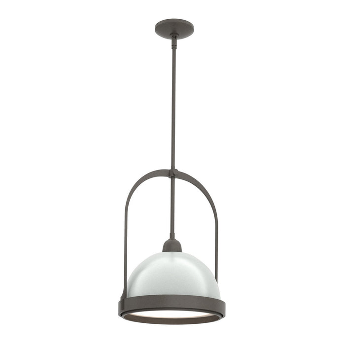 Atlas Small Pendant in Dark Smoke with Vintage Platinum Accent - 187462-SKT-MULT-07-82 by Hubbardton Forge