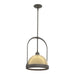 Atlas Small Pendant in Dark Smoke with Modern Brass Accent - 187462-SKT-MULT-07-86 by Hubbardton Forge