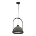 Atlas Small Pendant in Black with Dark Smoke Accent - 187462-SKT-MULT-10-07 by Hubbardton Forge