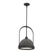 Atlas Small Pendant in Black with Oil Rubbed Bronze Accent - 187462-SKT-MULT-10-14 by Hubbardton Forge