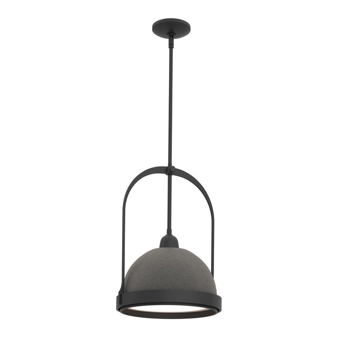 Atlas Small Pendant in Black with Natural Iron Accent - 187462-SKT-MULT-10-20 by Hubbardton Forge