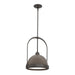 Atlas Small Pendant in Oil Rubbed Bronze with Bronze Accent - 187462-SKT-MULT-14-05 by Hubbardton Forge