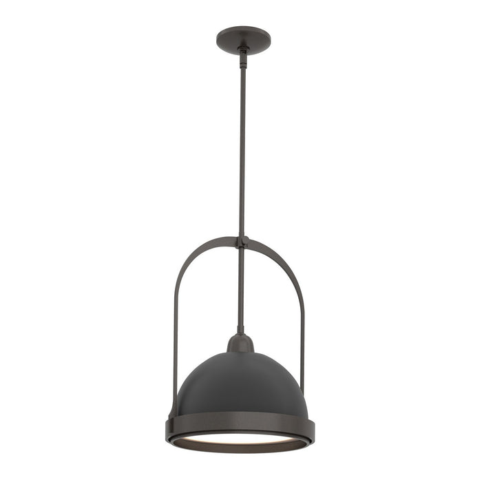 Atlas Small Pendant in Oil Rubbed Bronze with Black Accent - 187462-SKT-MULT-14-10 by Hubbardton Forge