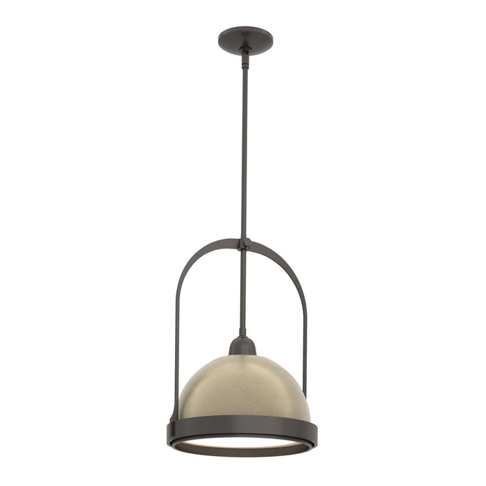 Atlas Small Pendant in Oil Rubbed Bronze with Soft Gold Accent - 187462-SKT-MULT-14-84 by Hubbardton Forge