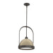 Atlas Small Pendant in Oil Rubbed Bronze with Soft Gold Accent - 187462-SKT-MULT-14-84 by Hubbardton Forge