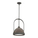 Atlas Small Pendant in Natural Iron with Bronze Accent - 187462-SKT-MULT-20-05 by Hubbardton Forge