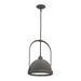 Atlas Small Pendant in Natural Iron with Dark Smoke Accent - 187462-SKT-MULT-20-07 by Hubbardton Forge