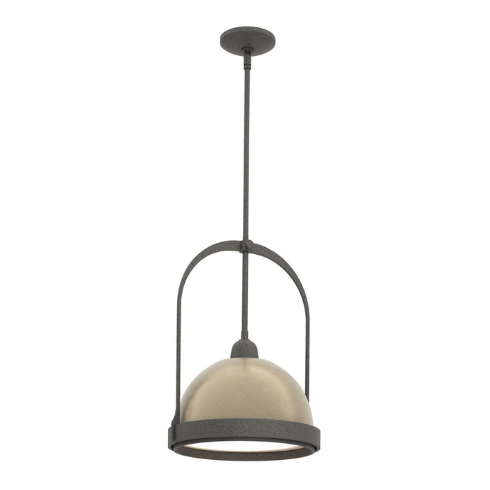 Atlas Small Pendant in Natural Iron with Soft Gold Accent - 187462-SKT-MULT-20-84 by Hubbardton Forge