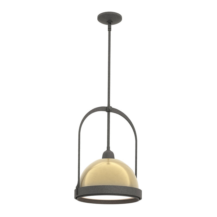 Atlas Small Pendant in Natural Iron with Modern Brass Accent - 187462-SKT-MULT-20-86 by Hubbardton Forge