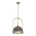 Atlas Small Pendant in Soft Gold with Natural Iron Accent - 187462-SKT-MULT-84-20 by Hubbardton Forge