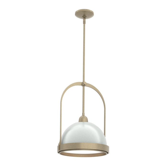 Atlas Small Pendant in Soft Gold with Vintage Platinum Accent - 187462-SKT-MULT-84-82 by Hubbardton Forge