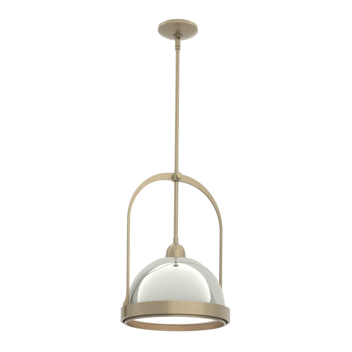 Atlas Small Pendant in Soft Gold with Sterling Accent - 187462-SKT-MULT-84-85 by Hubbardton Forge