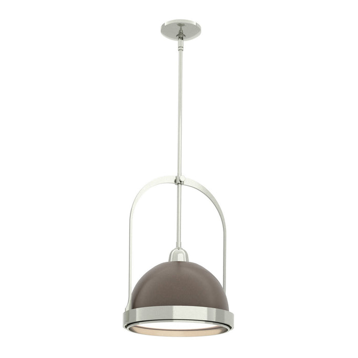 Atlas Small Pendant in Sterling with Bronze Accent - 187462-SKT-MULT-85-05 by Hubbardton Forge