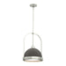 Atlas Small Pendant in Sterling with Dark Smoke Accent - 187462-SKT-MULT-85-07 by Hubbardton Forge