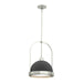 Atlas Small Pendant in Sterling with Black Accent - 187462-SKT-MULT-85-10 by Hubbardton Forge